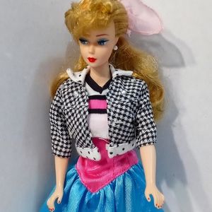 1958 reproduction Barbie with Pear earings